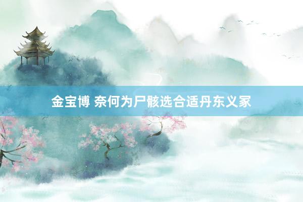 金宝博 奈何为尸骸选合适丹东义冢