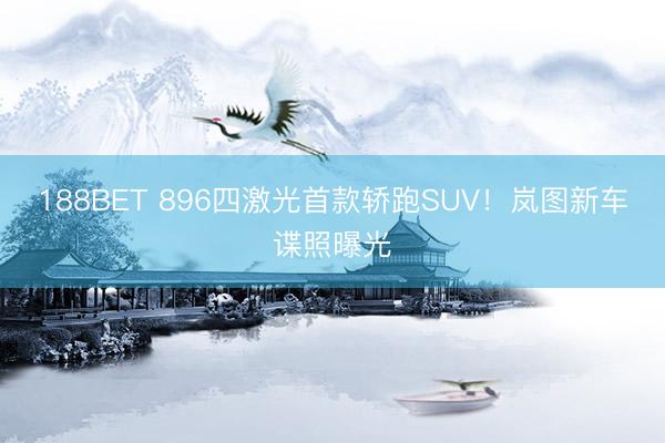 188BET 896四激光首款轿跑SUV！岚图新车谍照曝光